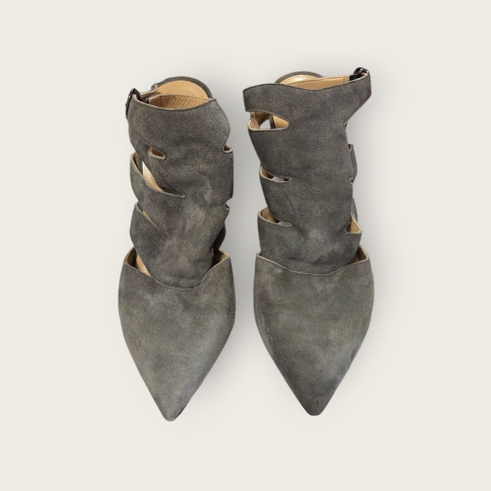 Diane Von Furstenberg Gray Ankle Booties